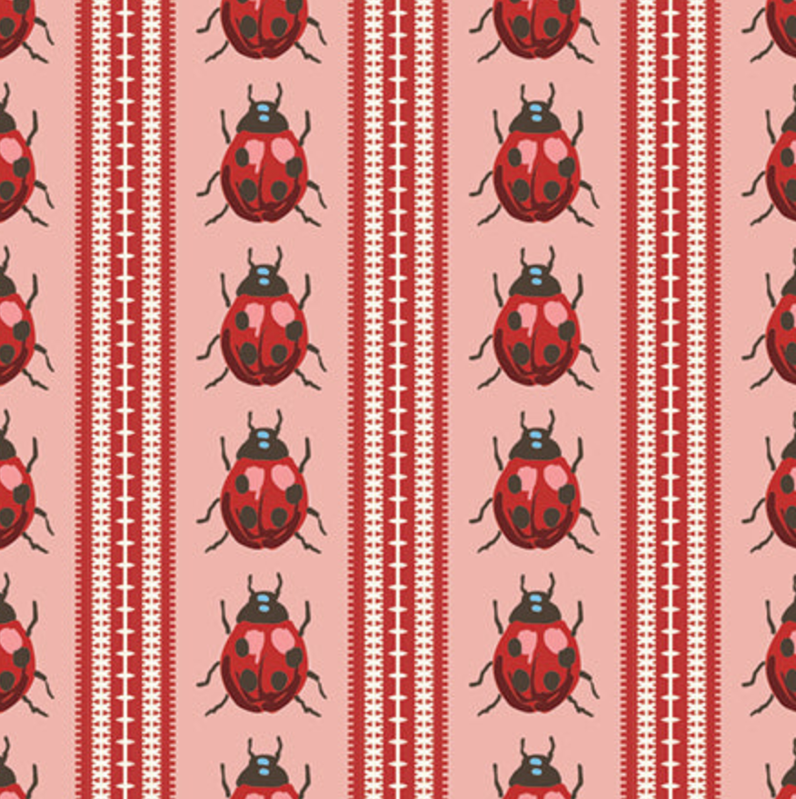Ladybugs in Line