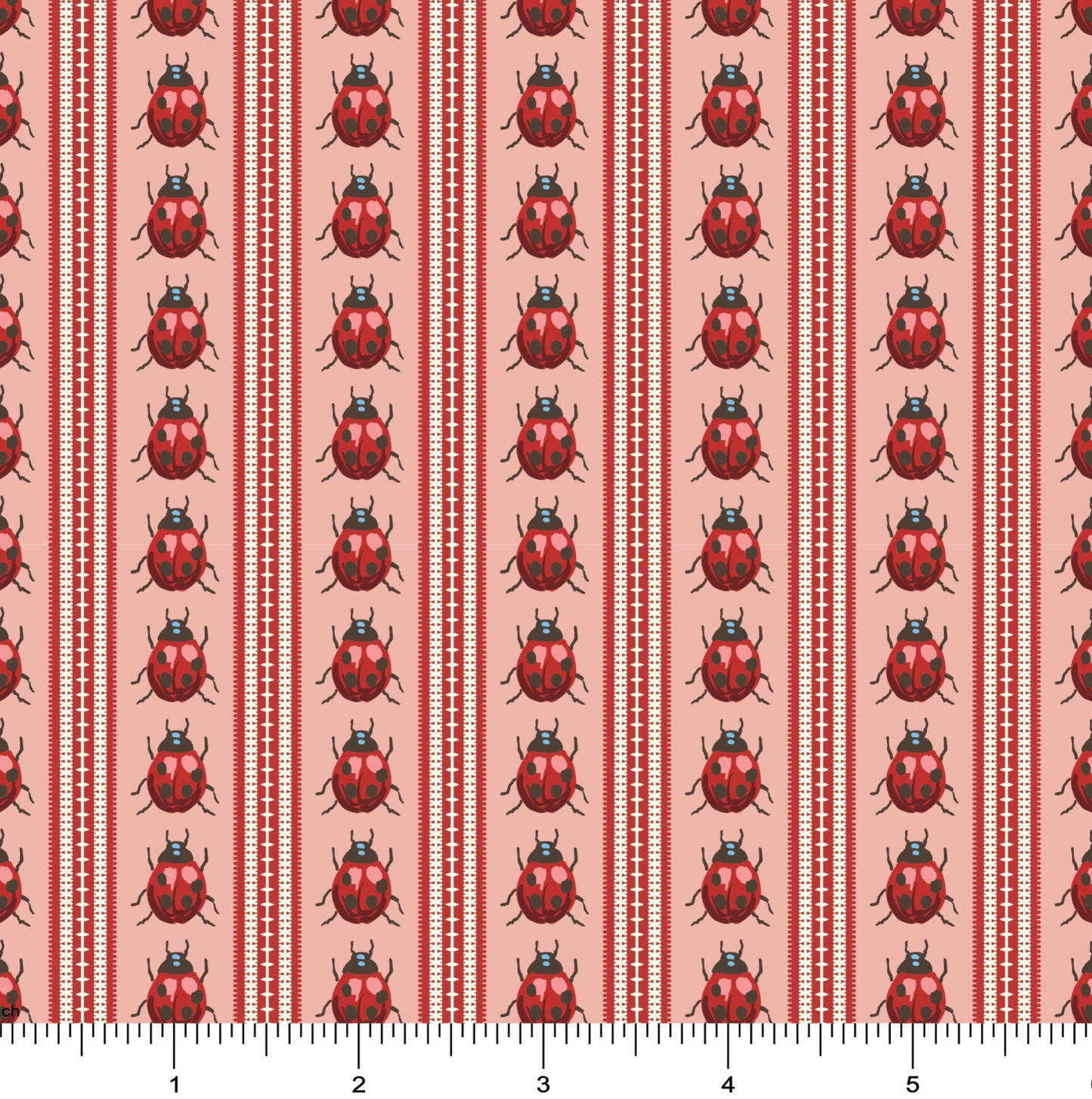 Ladybugs in Line